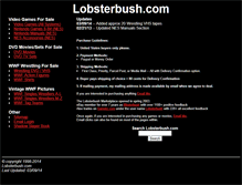 Tablet Screenshot of lobsterbush.com